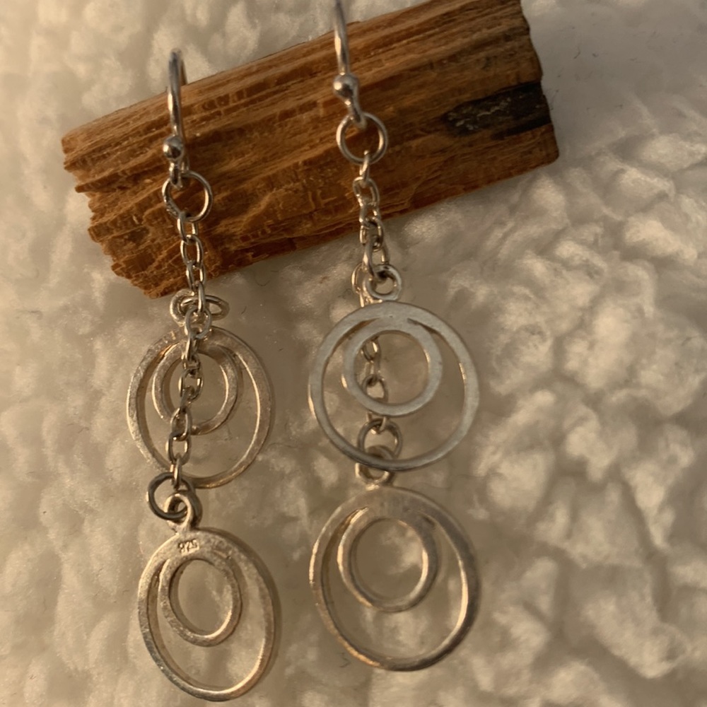 Fun Sterling silver dangle earrings.